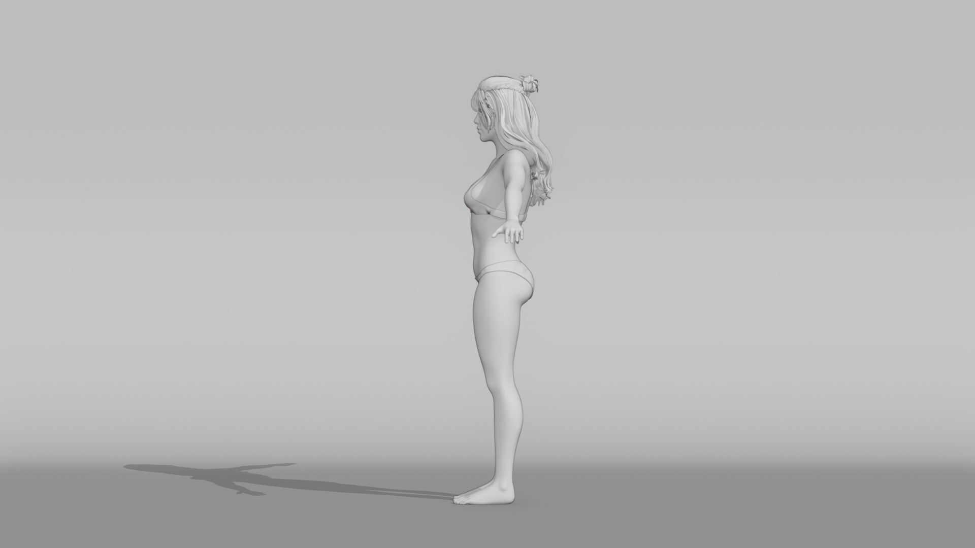 Realistic Female Character - Jessie 3D model_6
