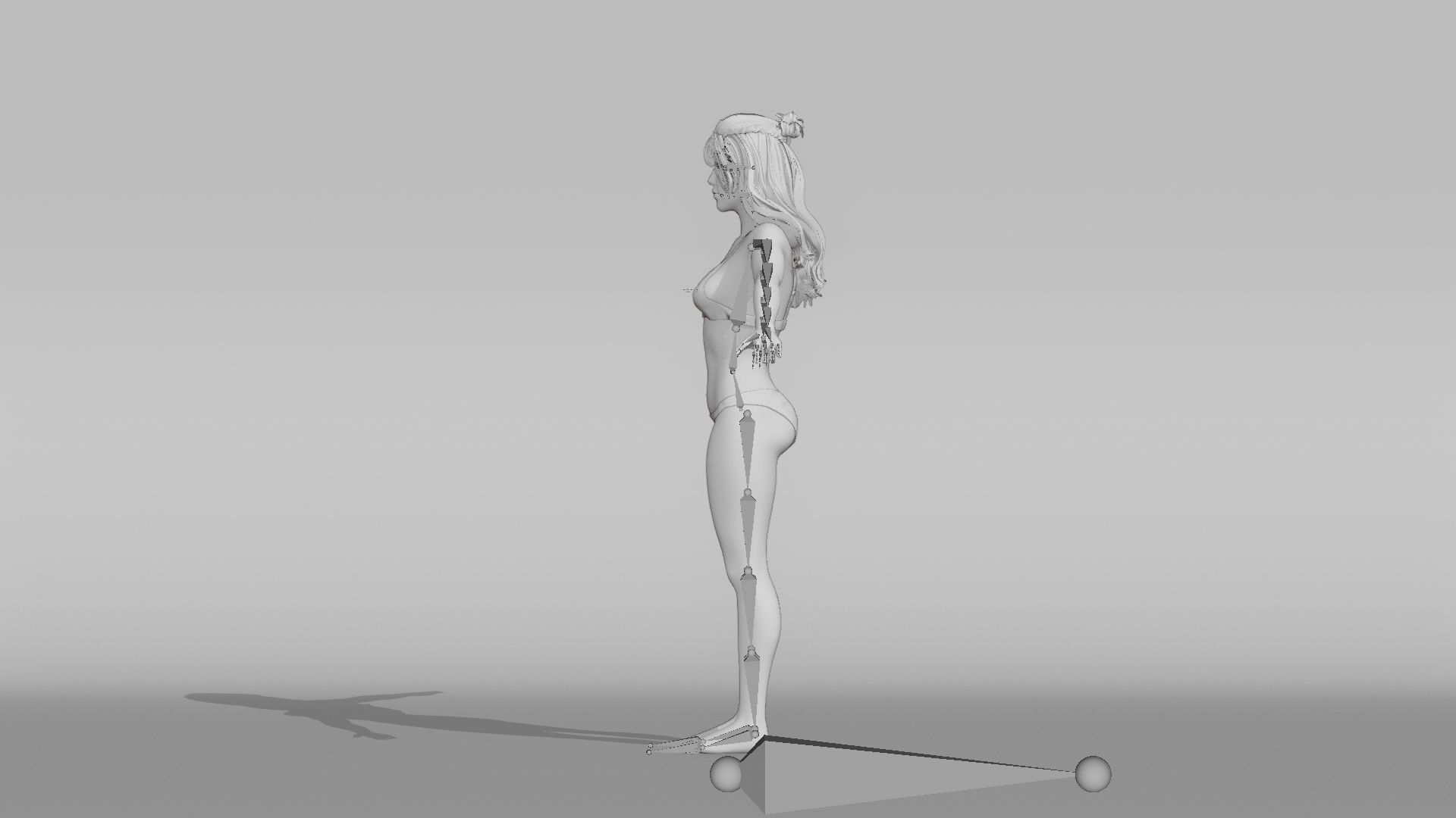 Realistic Female Character - Jessie 3D model_11