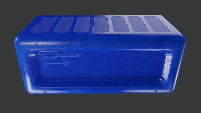 Cooler box Low-poly 3D model 4