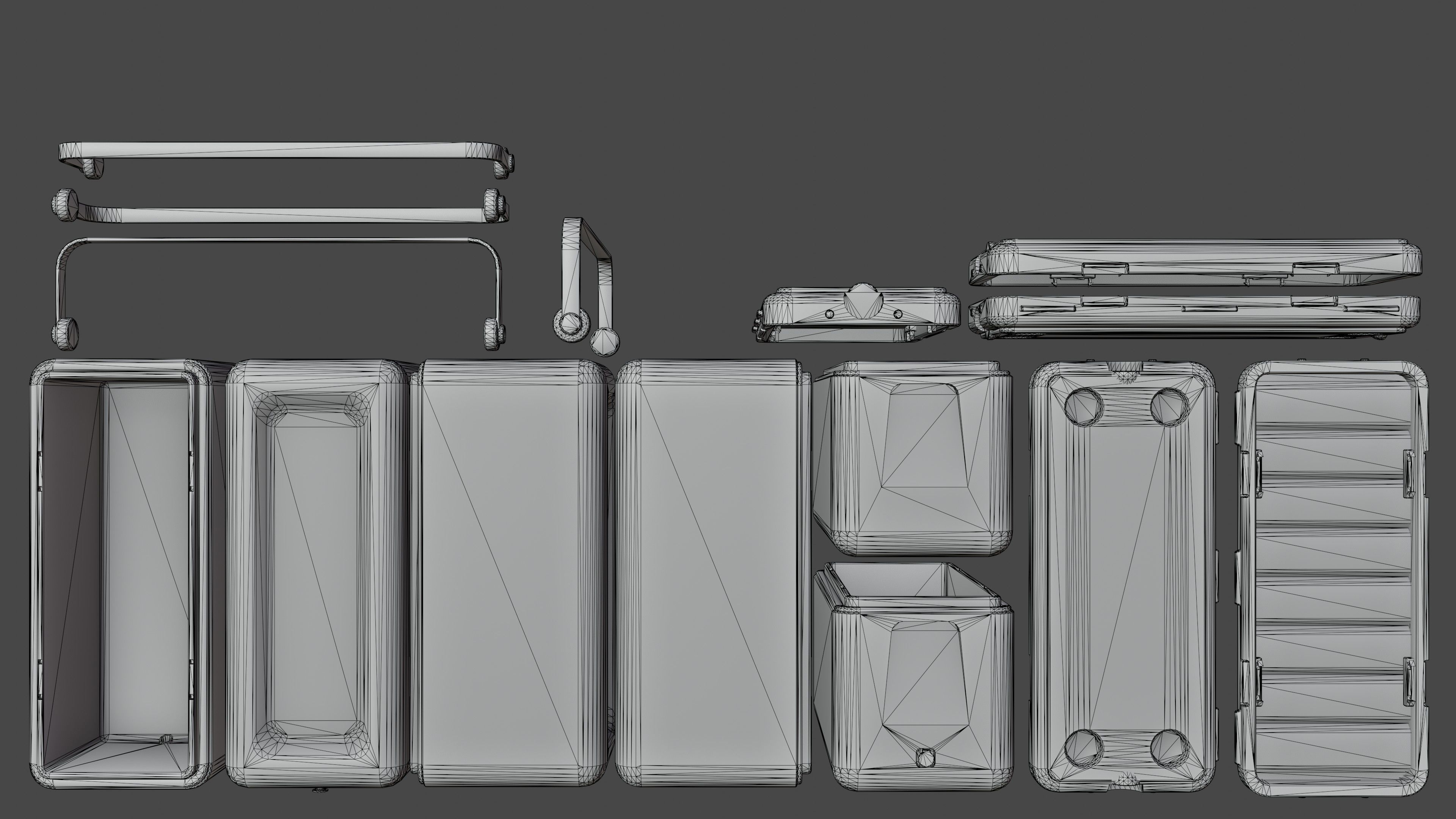Cooler box Low-poly 3D model_18