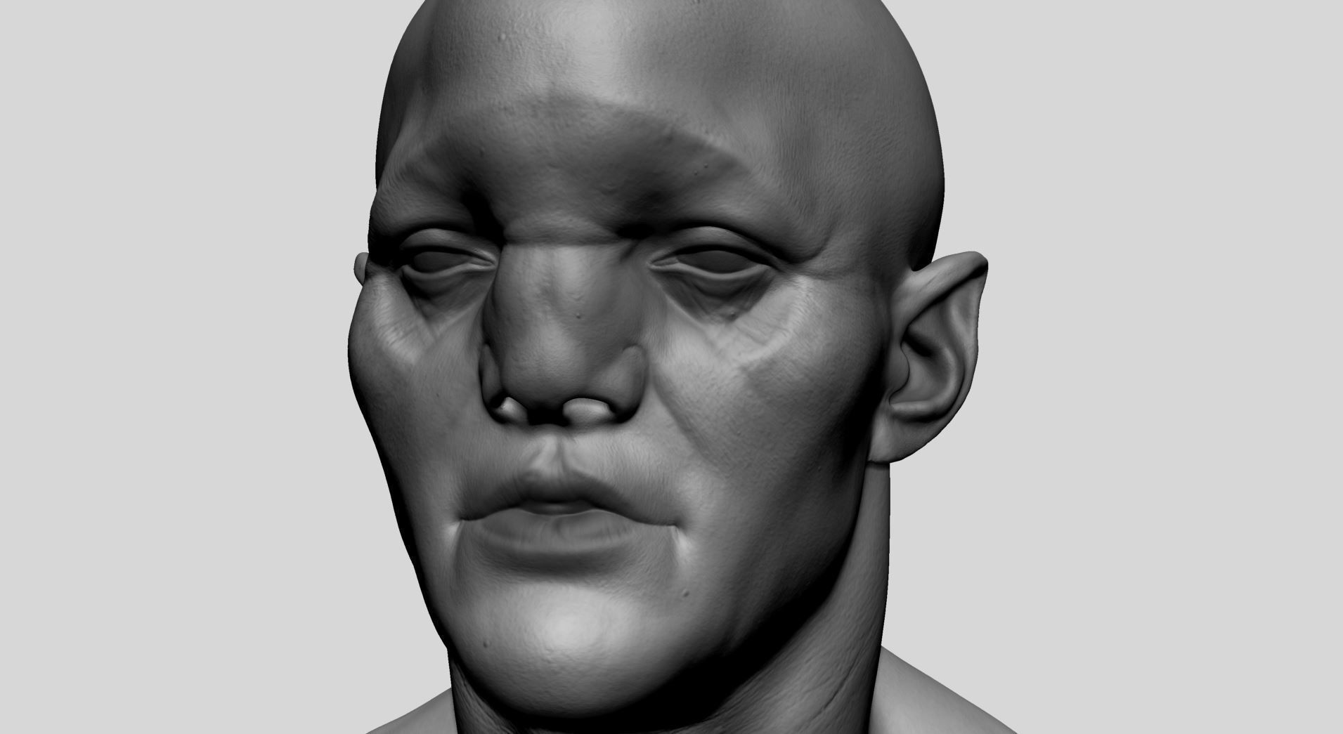 Creature Head A 3D model_11