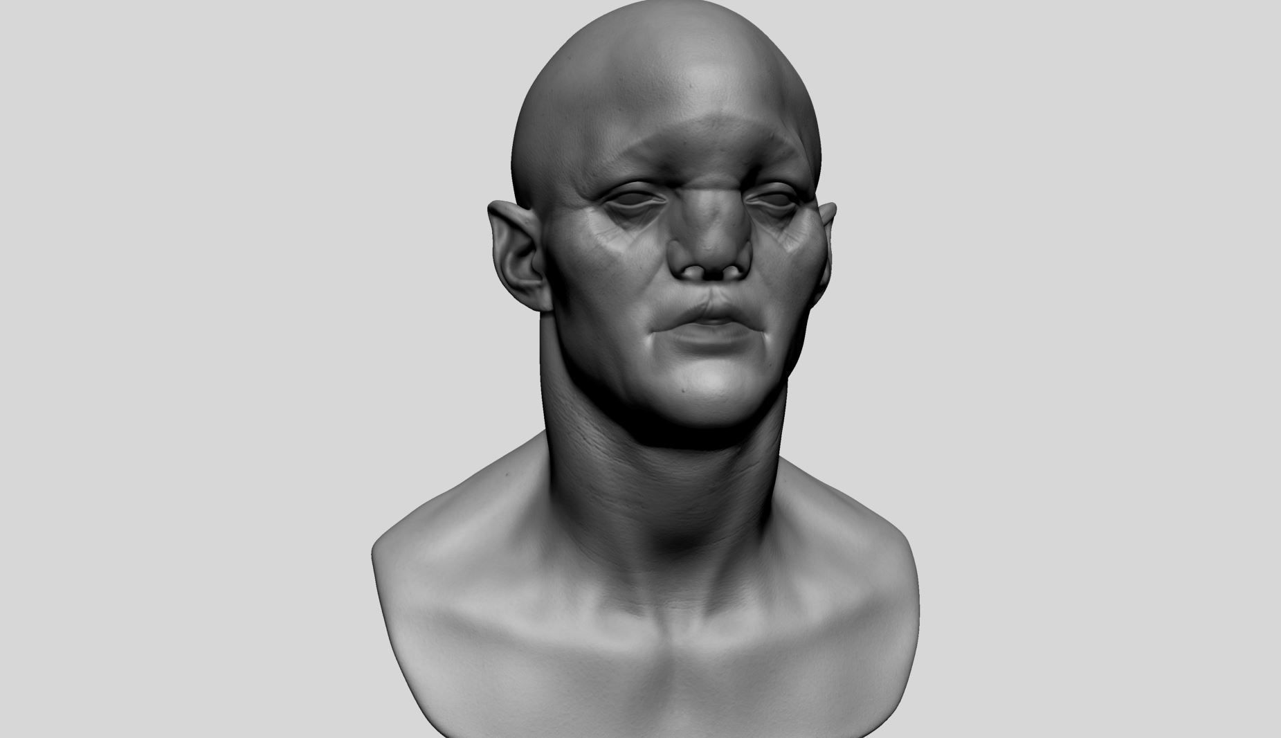 Creature Head A 3D model_1