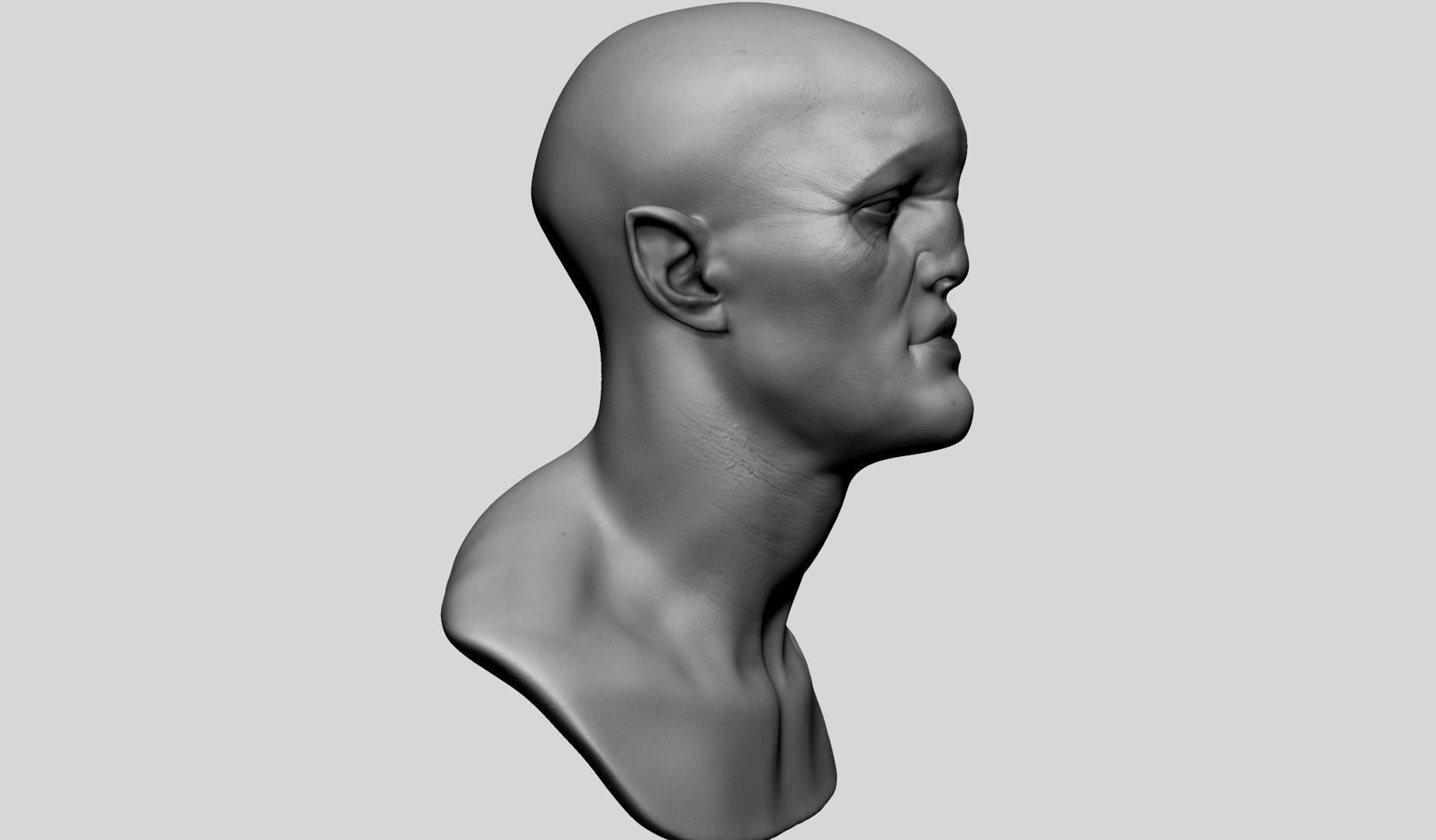 Creature Head A 3D model_2
