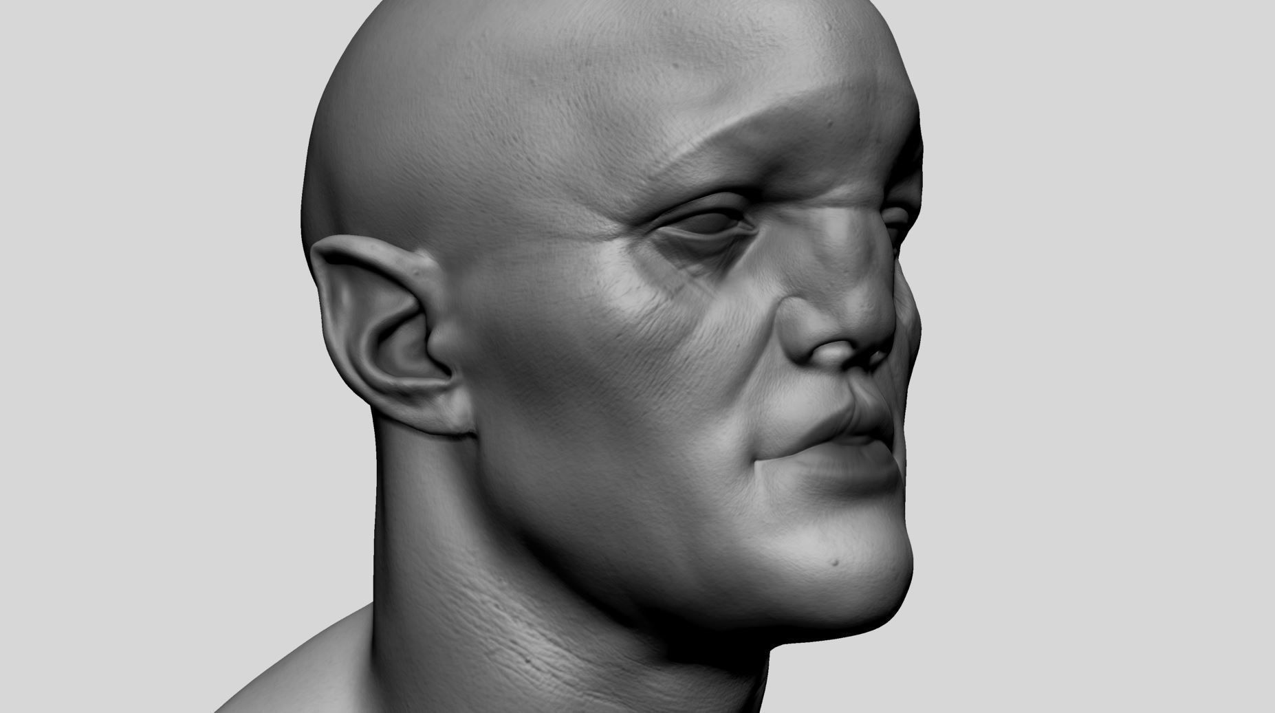 Creature Head A 3D model_10