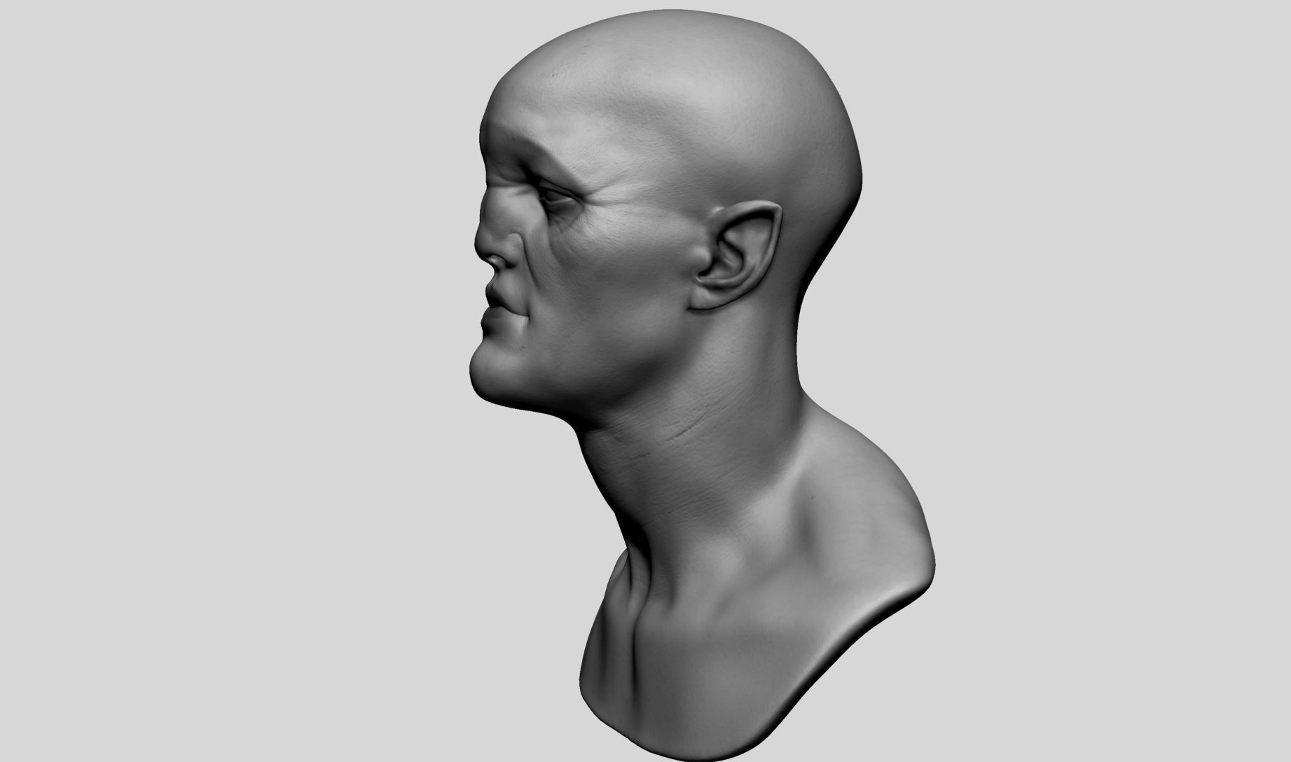 Creature Head A 3D model_6