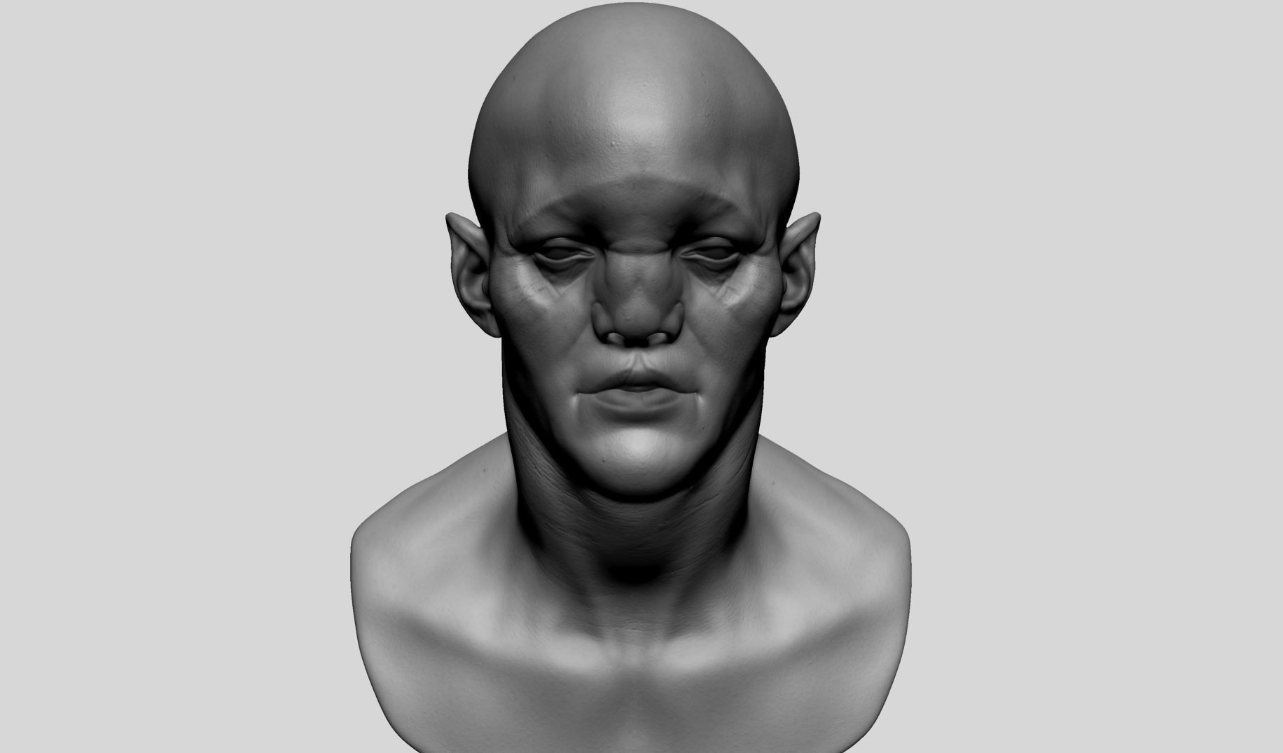 Creature Head A 3D model_8
