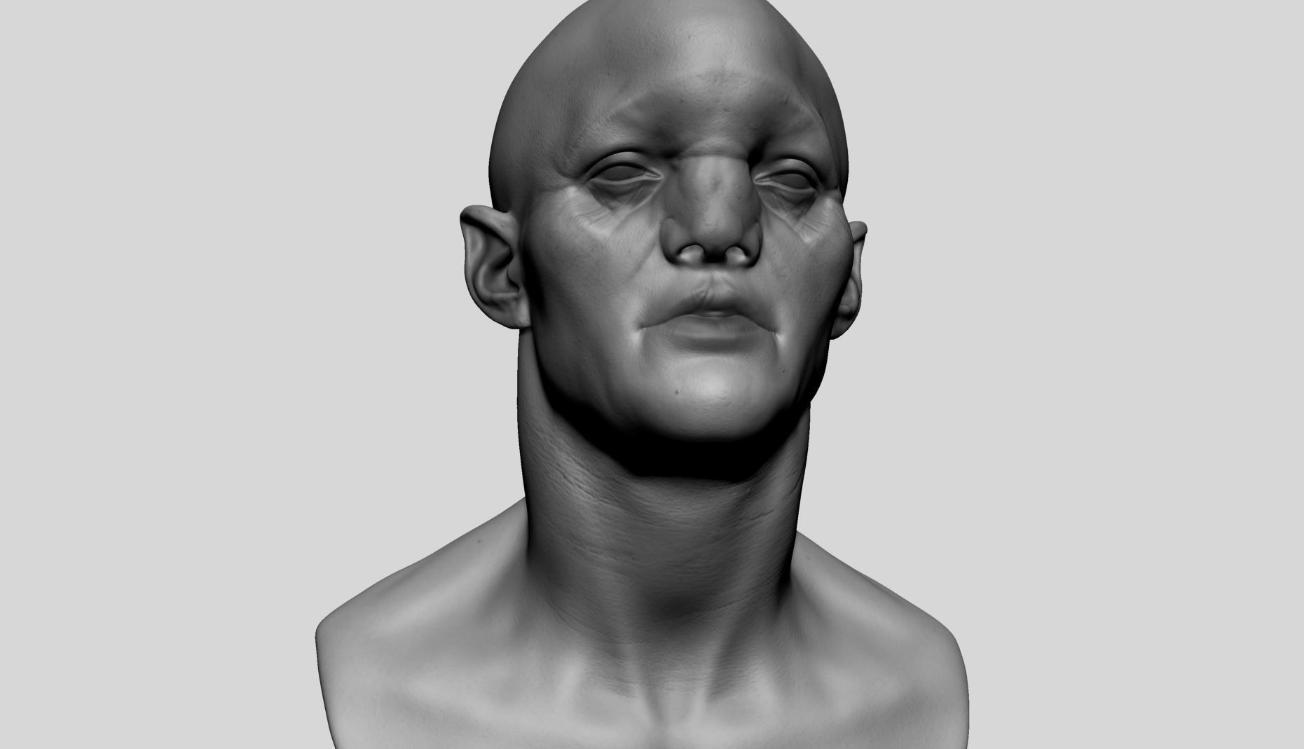 Creature Head A 3D model_9