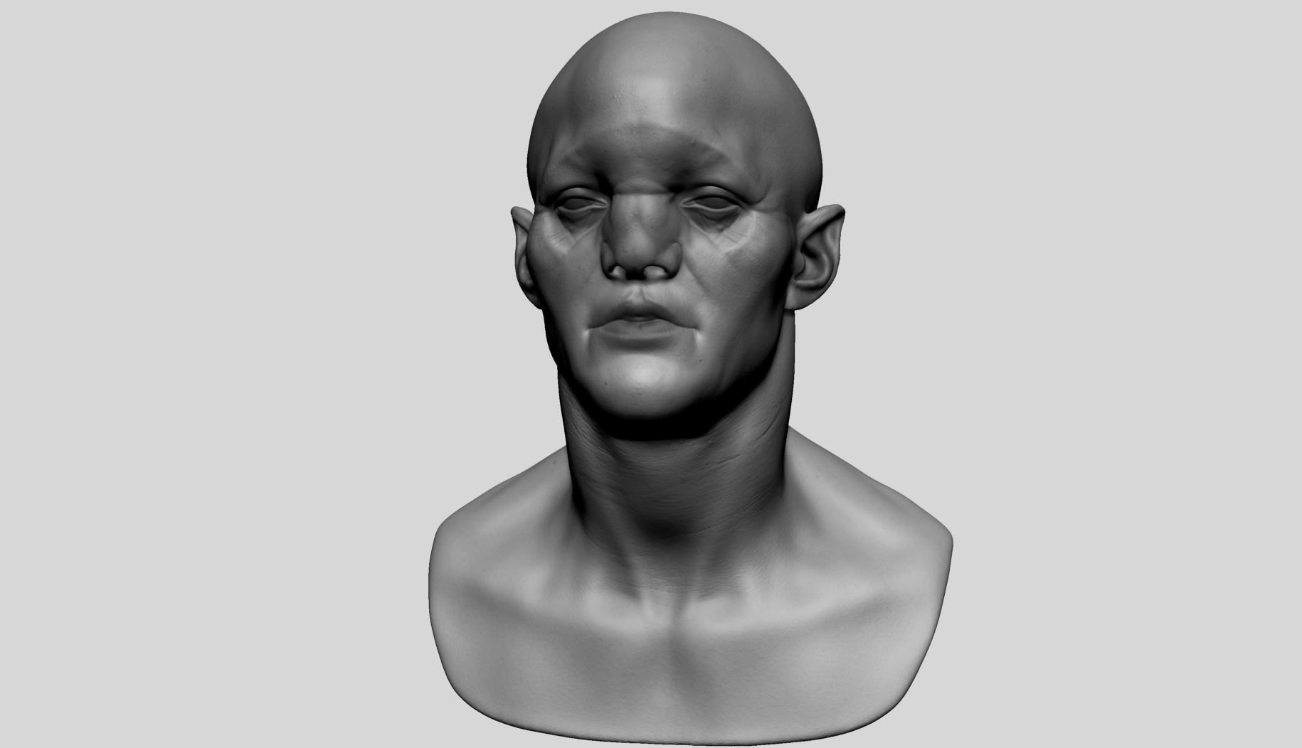 Creature Head A 3D model_7