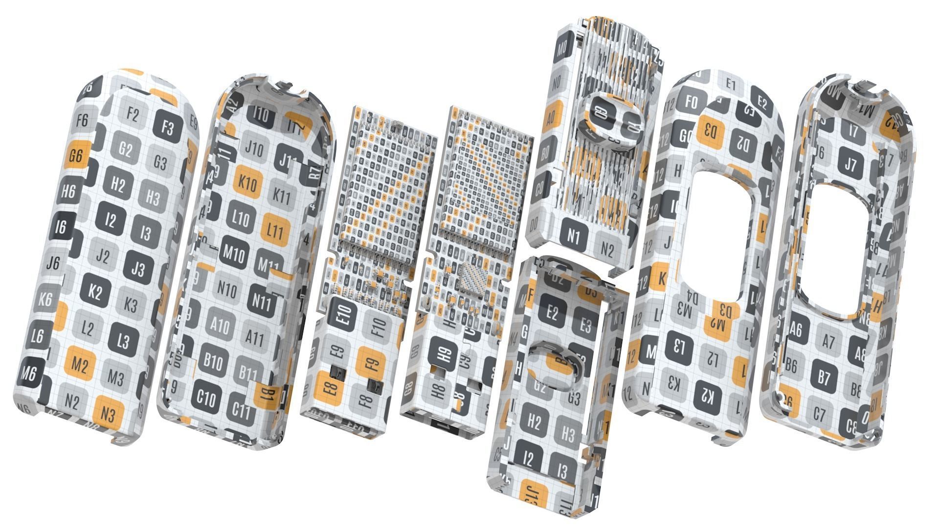 USB Flash Drive Team C145 3D model_13