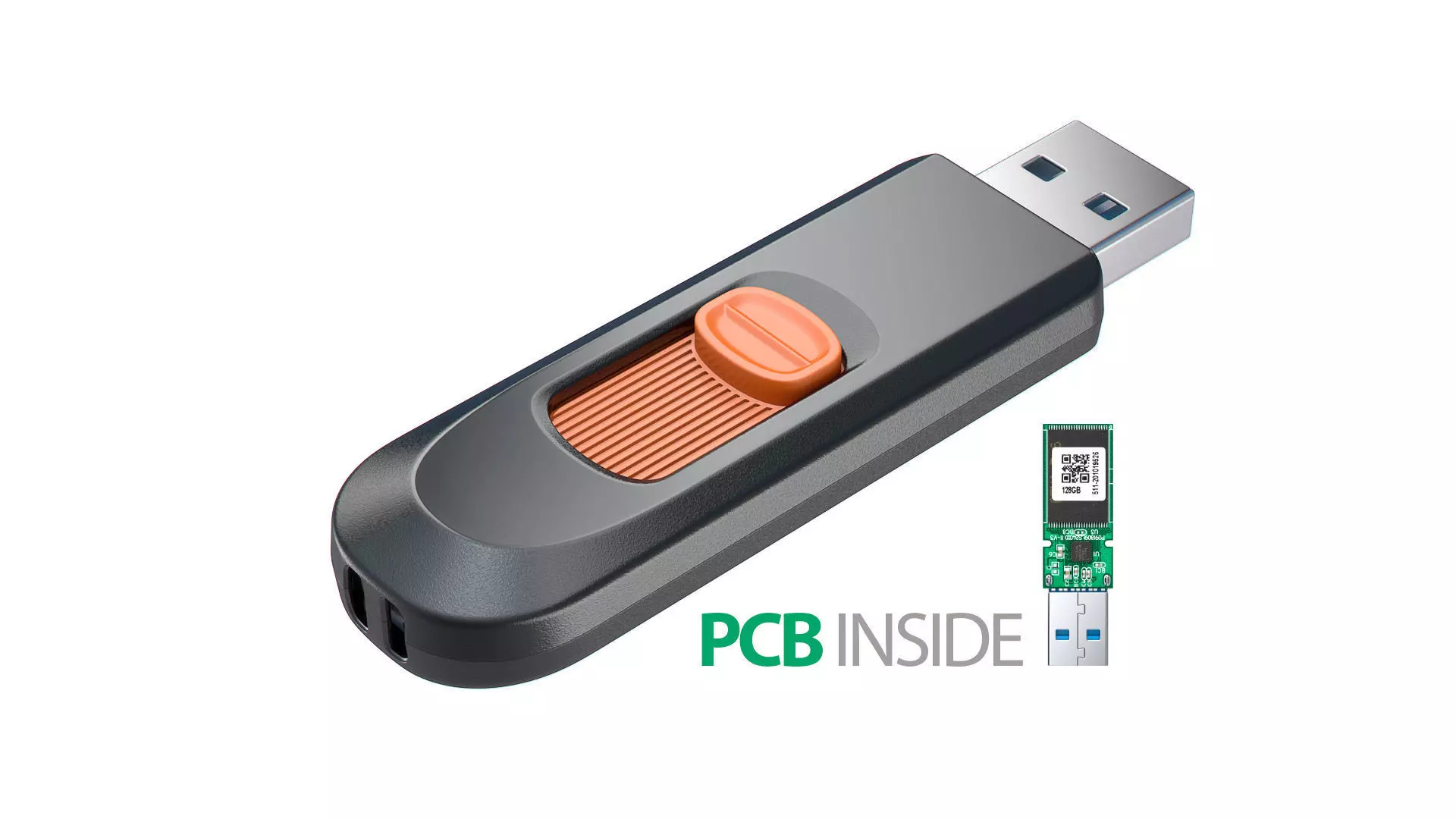USB Flash Drive Team C145 3D model_0