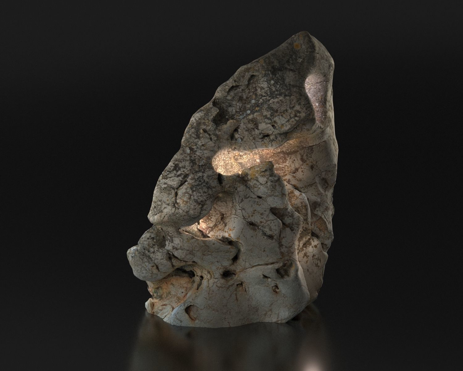 Stone from Portugal Vila do Bispu scanned from real rock 3D model_4