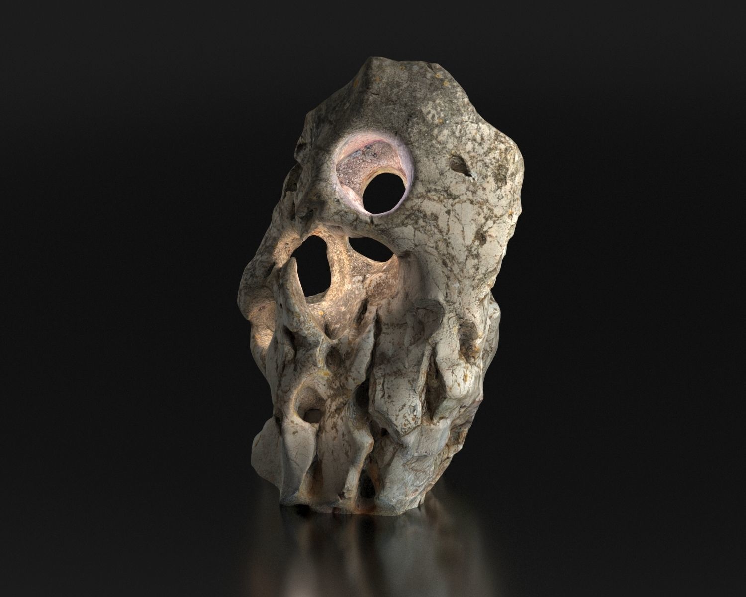 Stone from Portugal Vila do Bispu scanned from real rock 3D model_8