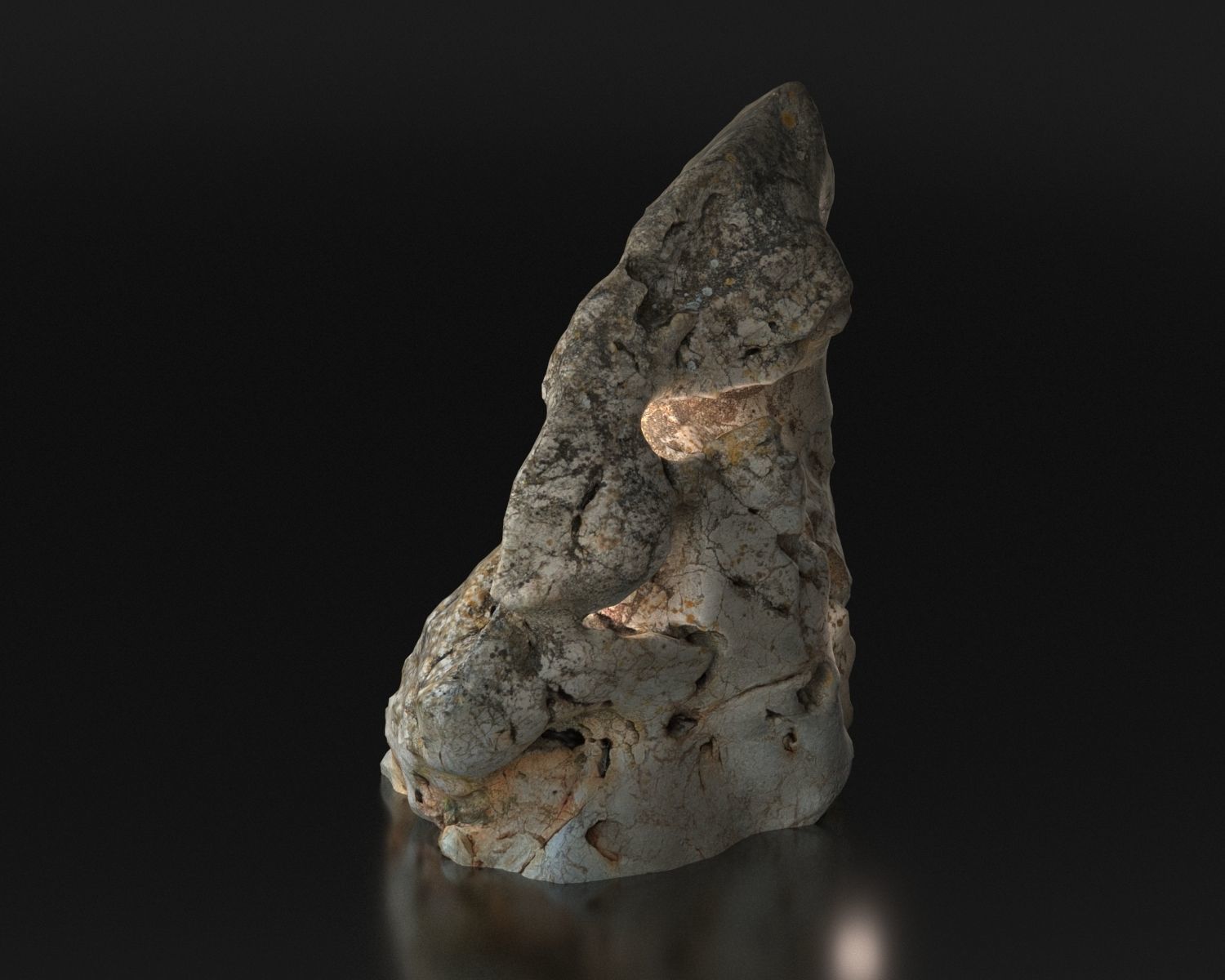 Stone from Portugal Vila do Bispu scanned from real rock 3D model_23