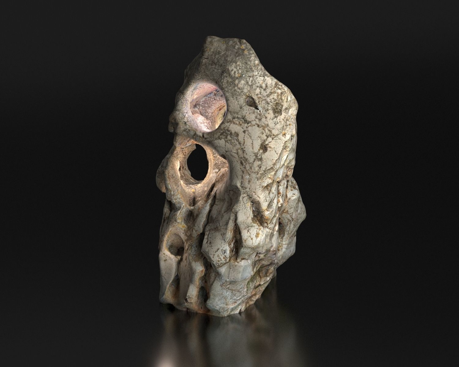 Stone from Portugal Vila do Bispu scanned from real rock 3D model_9