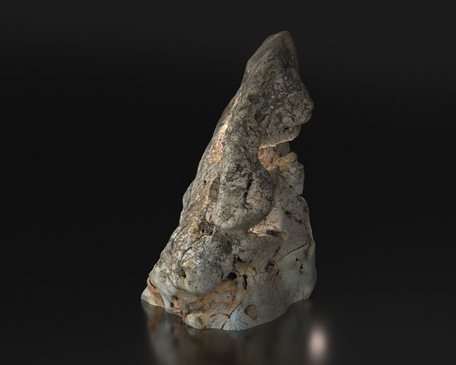 Stone from Portugal Vila do Bispu scanned from real rock 3D model_22