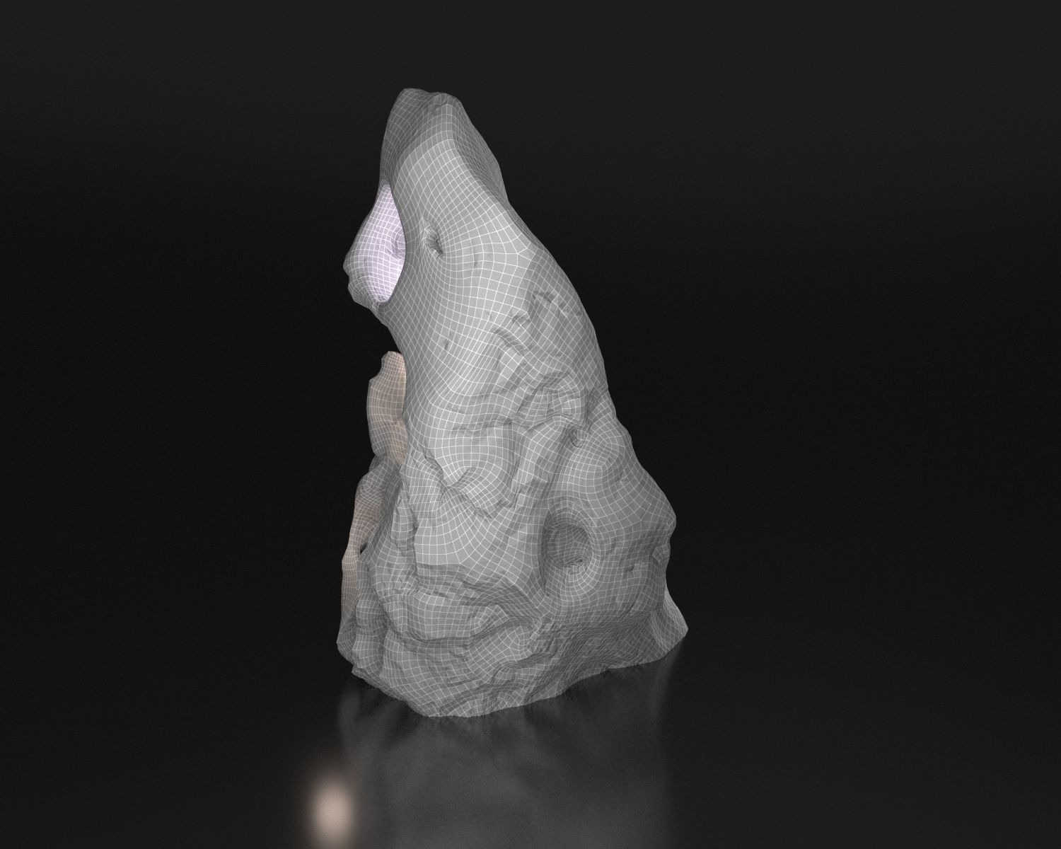 Stone from Portugal Vila do Bispu scanned from real rock 3D model_29