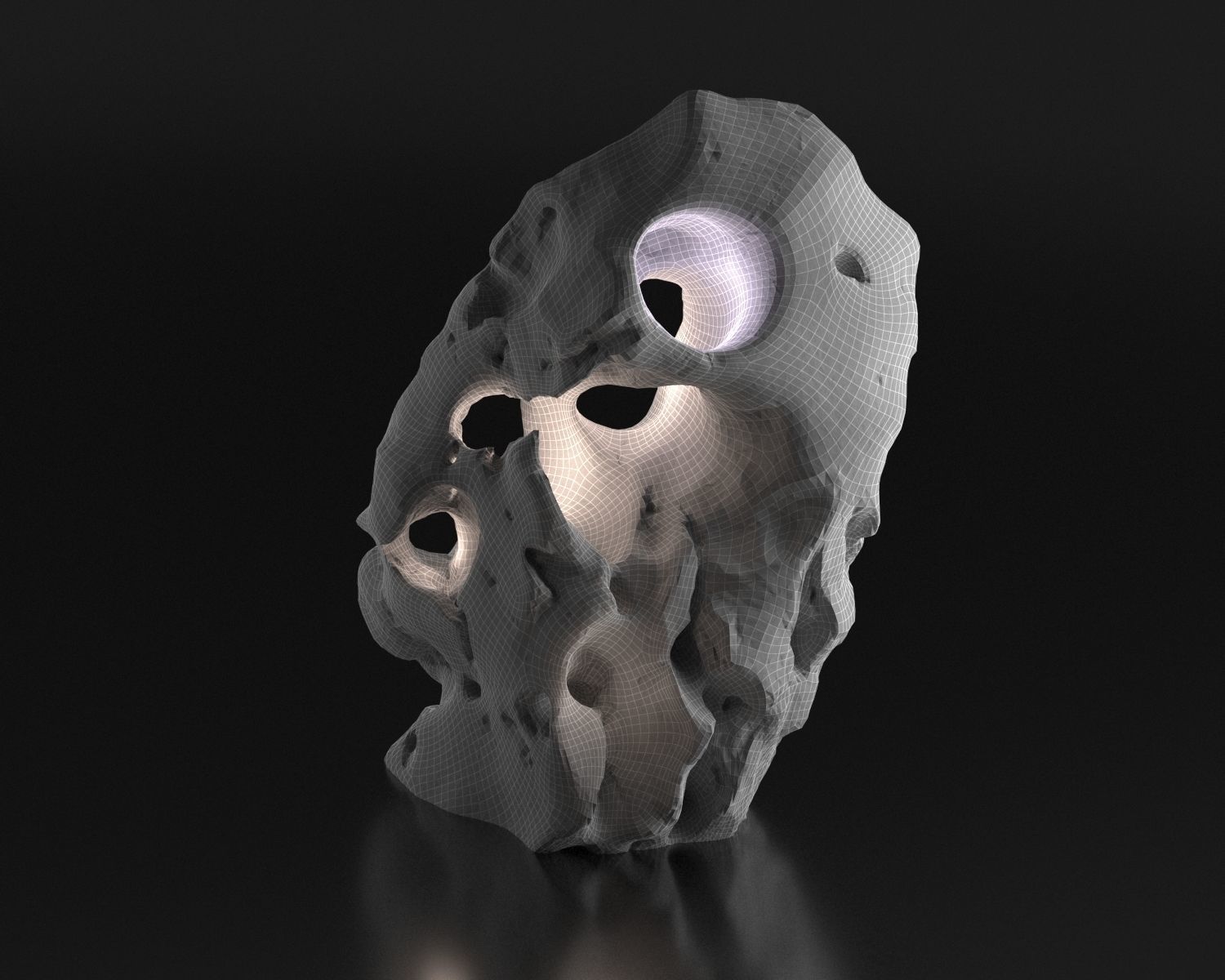 Stone from Portugal Vila do Bispu scanned from real rock 3D model_1