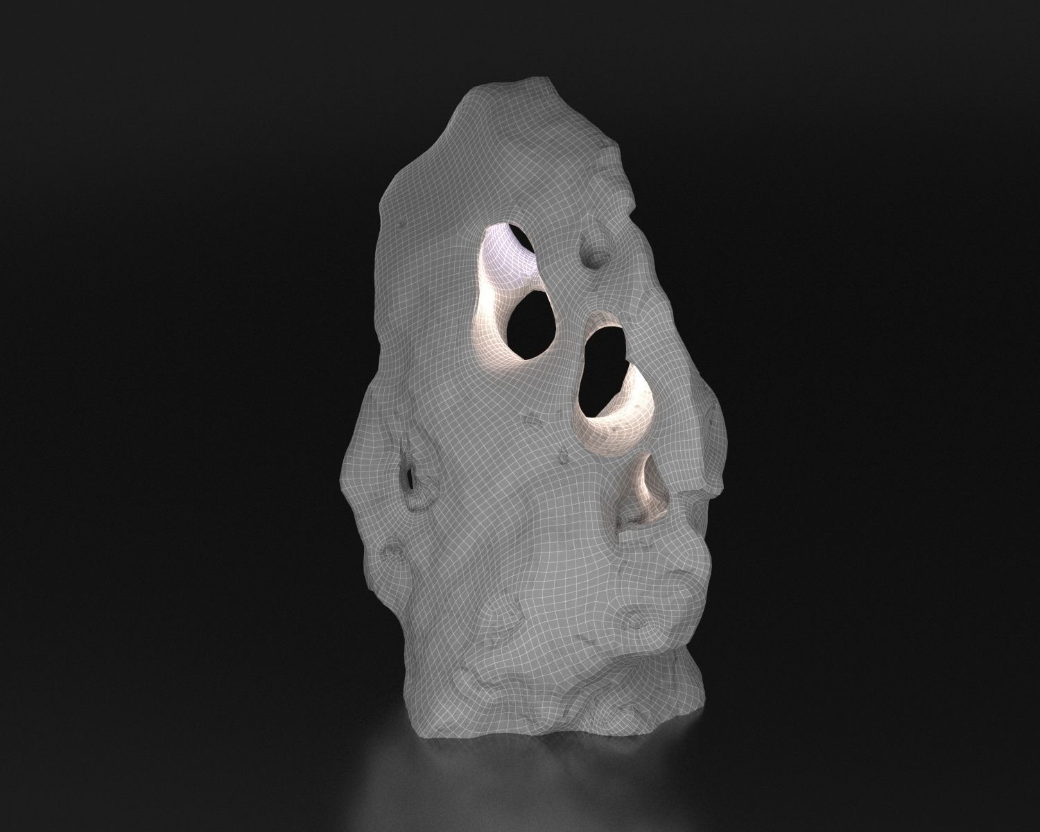 Stone from Portugal Vila do Bispu scanned from real rock 3D model_35