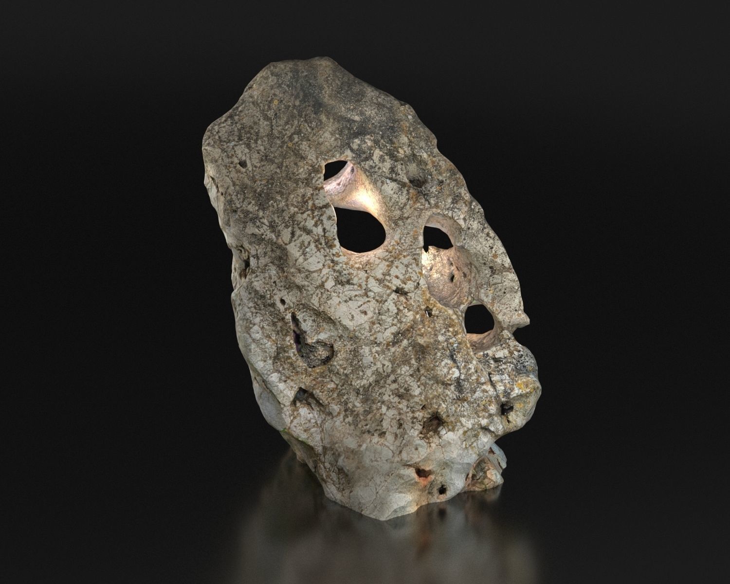 Stone from Portugal Vila do Bispu scanned from real rock 3D model_17