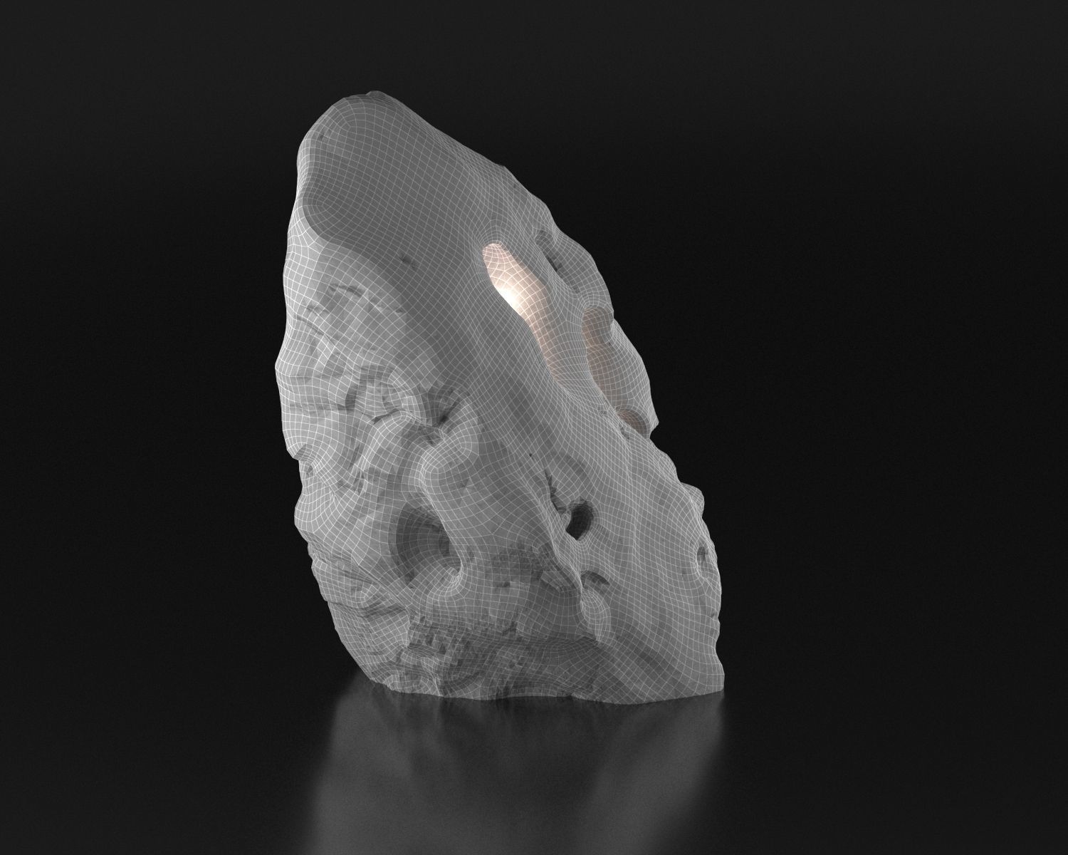 Stone from Portugal Vila do Bispu scanned from real rock 3D model_31