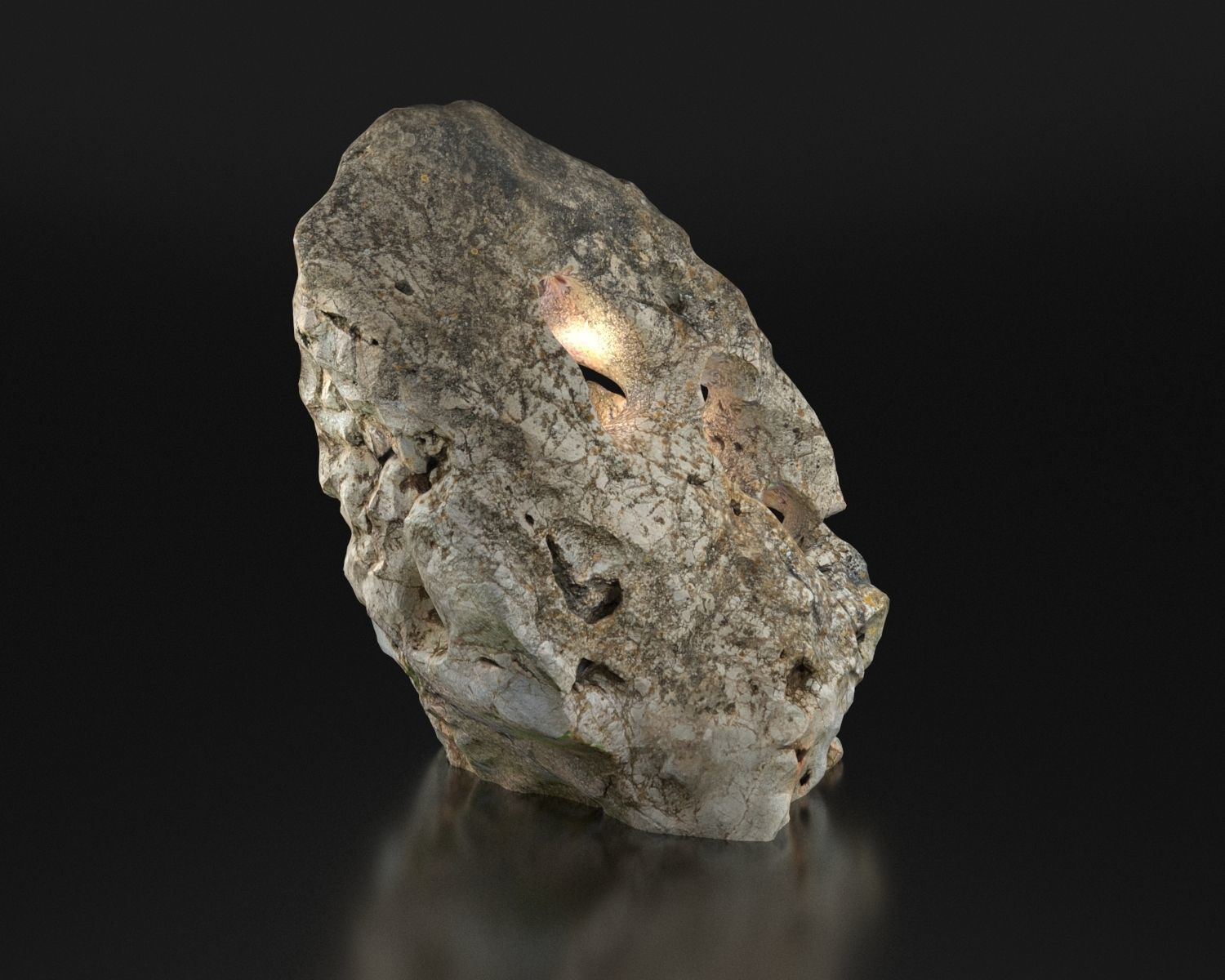 Stone from Portugal Vila do Bispu scanned from real rock 3D model_15