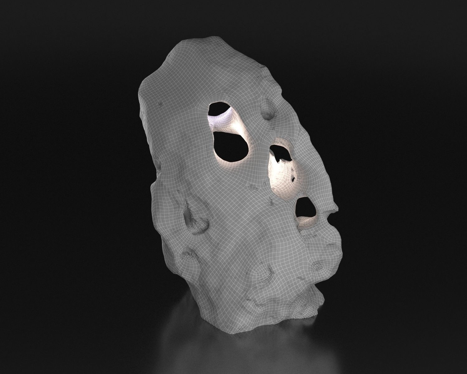 Stone from Portugal Vila do Bispu scanned from real rock 3D model_34