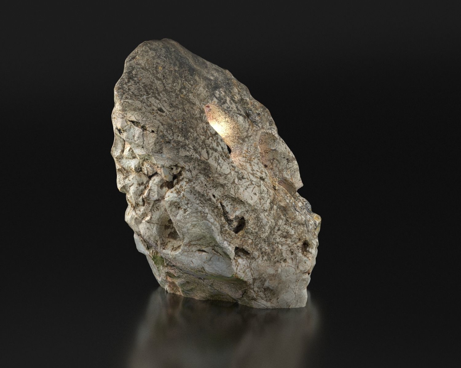Stone from Portugal Vila do Bispu scanned from real rock 3D model_14
