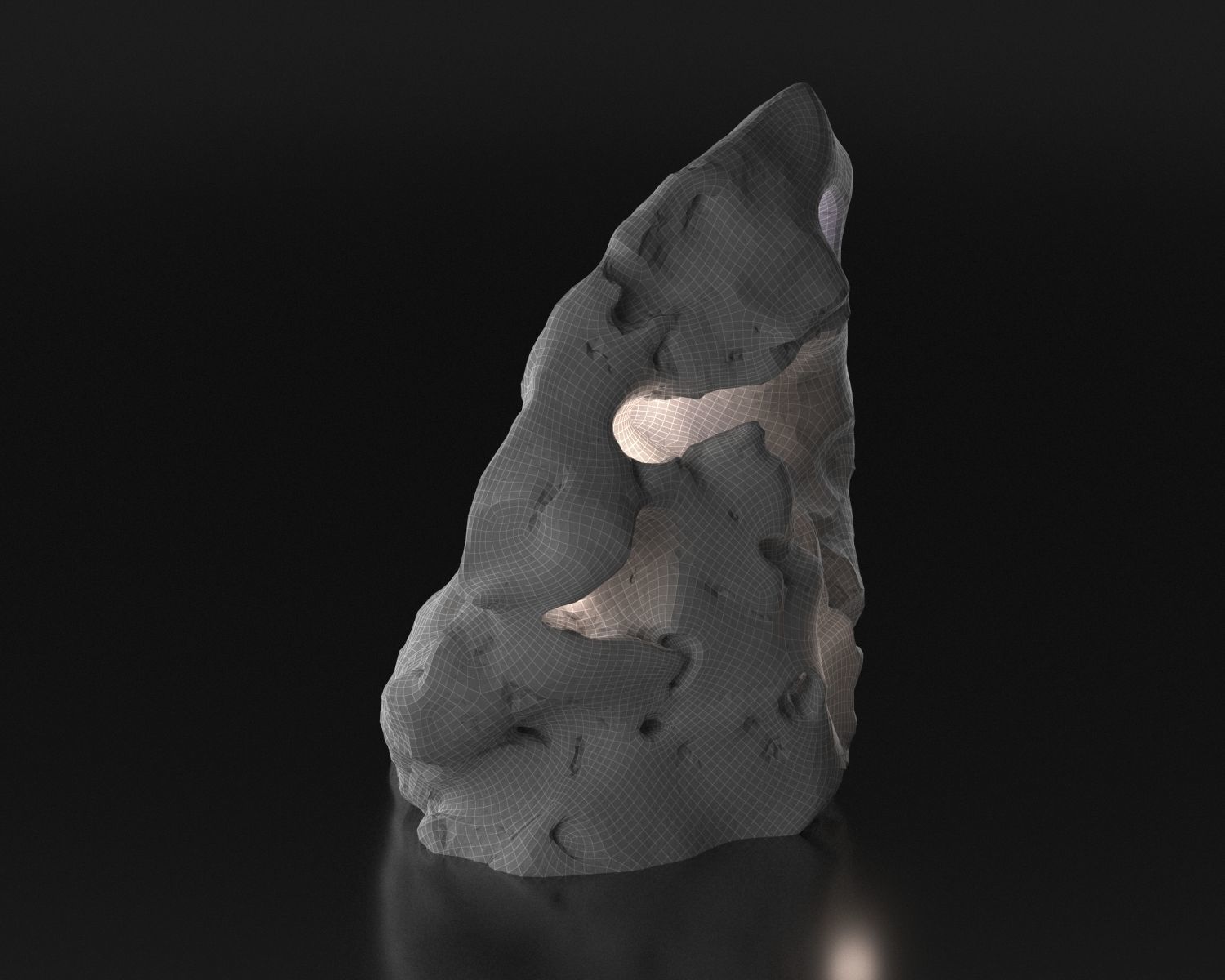 Stone from Portugal Vila do Bispu scanned from real rock 3D model_24