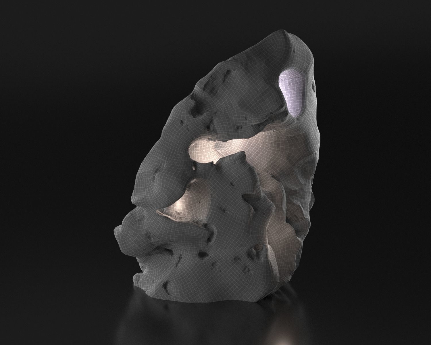 Stone from Portugal Vila do Bispu scanned from real rock 3D model_25