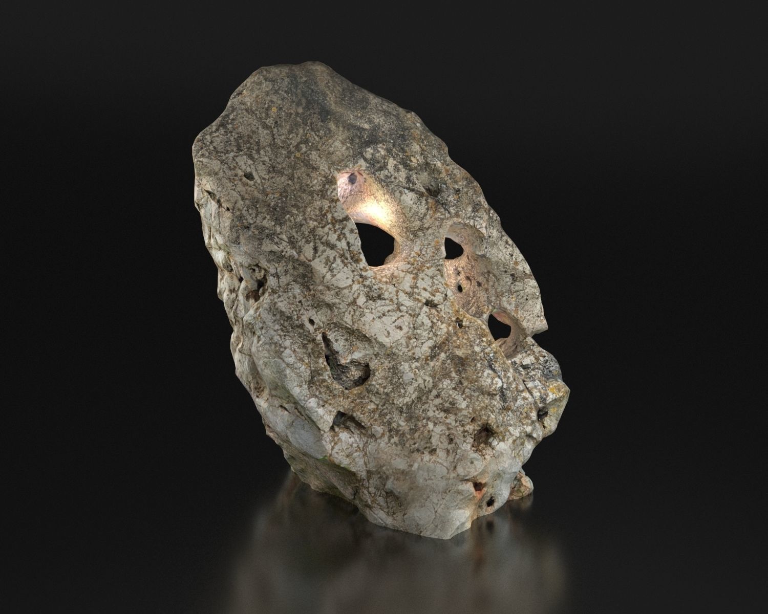 Stone from Portugal Vila do Bispu scanned from real rock 3D model_16