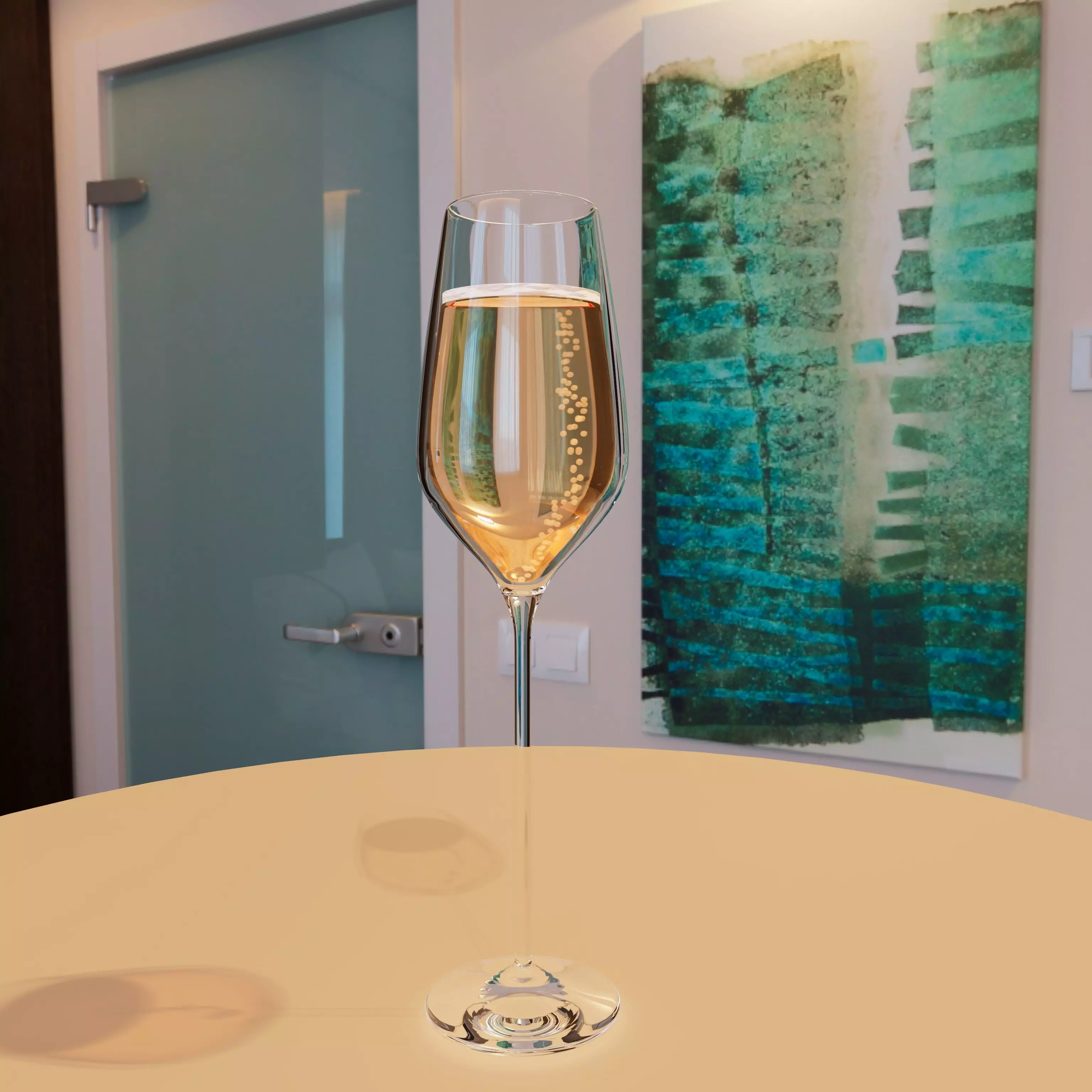 Champagne Flute 3D model_0