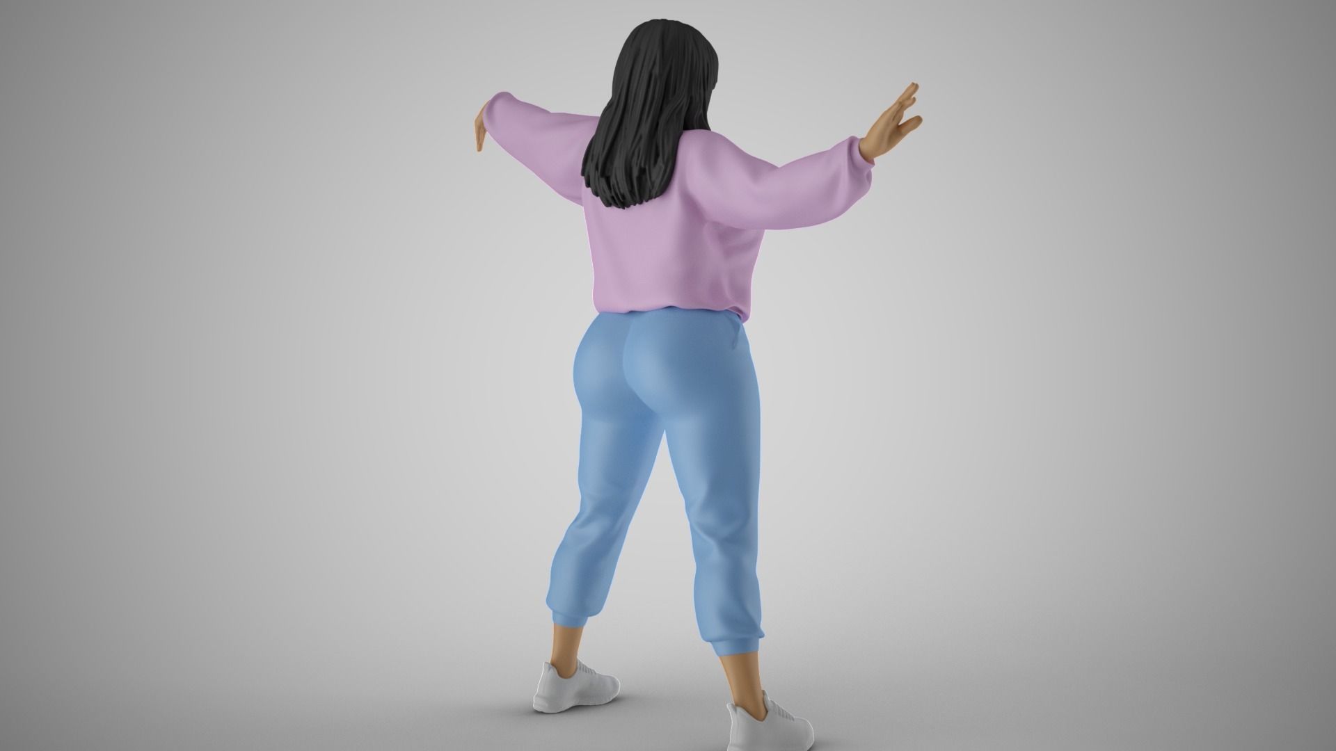 Wavemaker Girl 3D print model_6