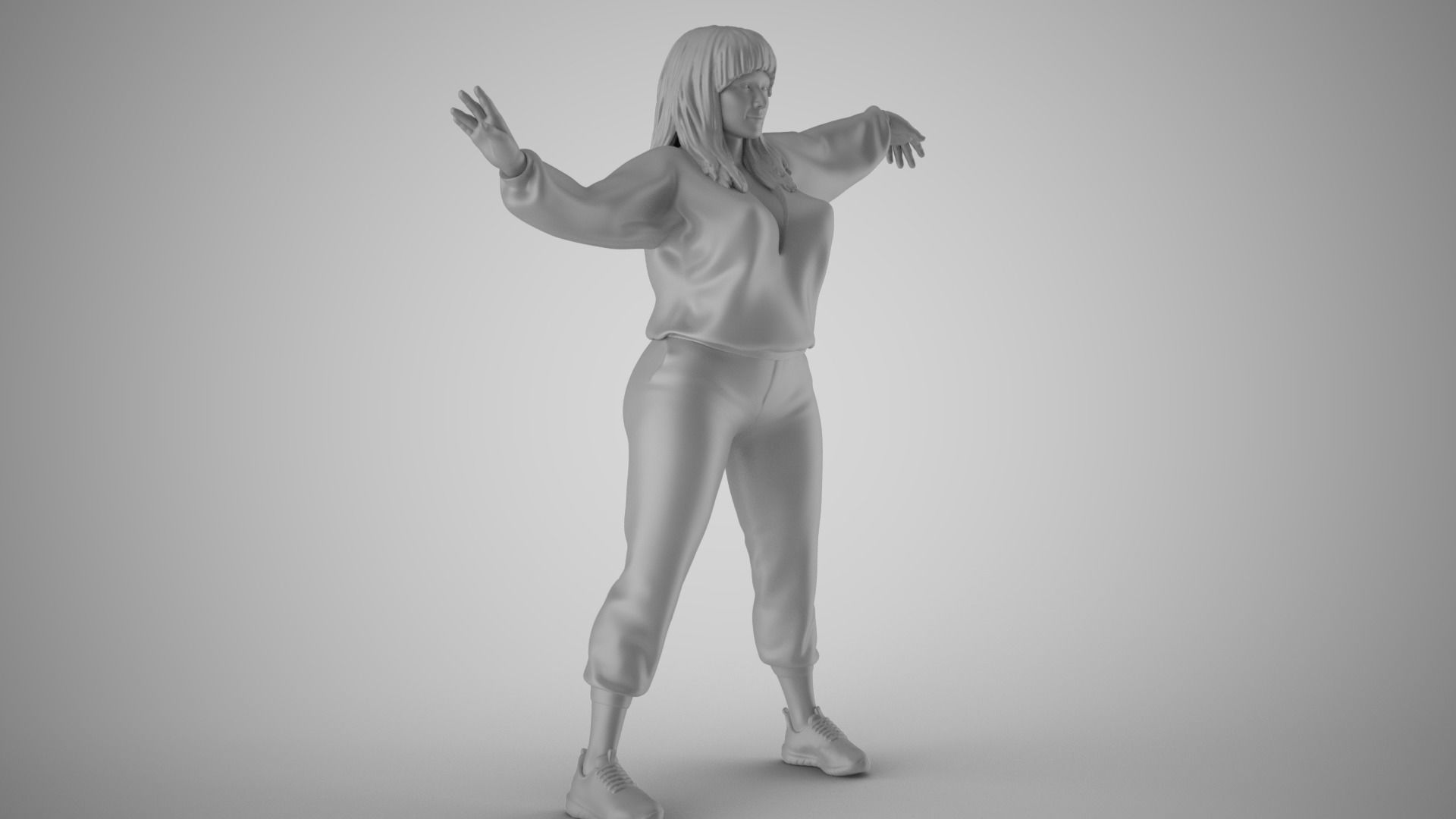 Wavemaker Girl 3D print model_3