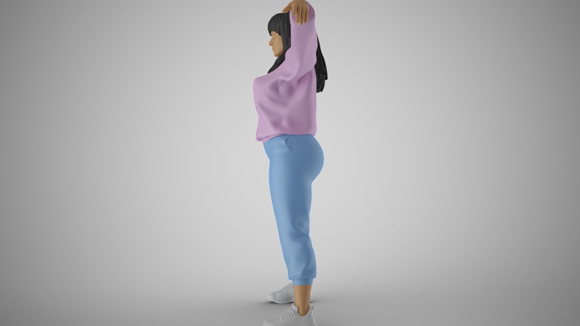 Wavemaker Girl 3D print model_9