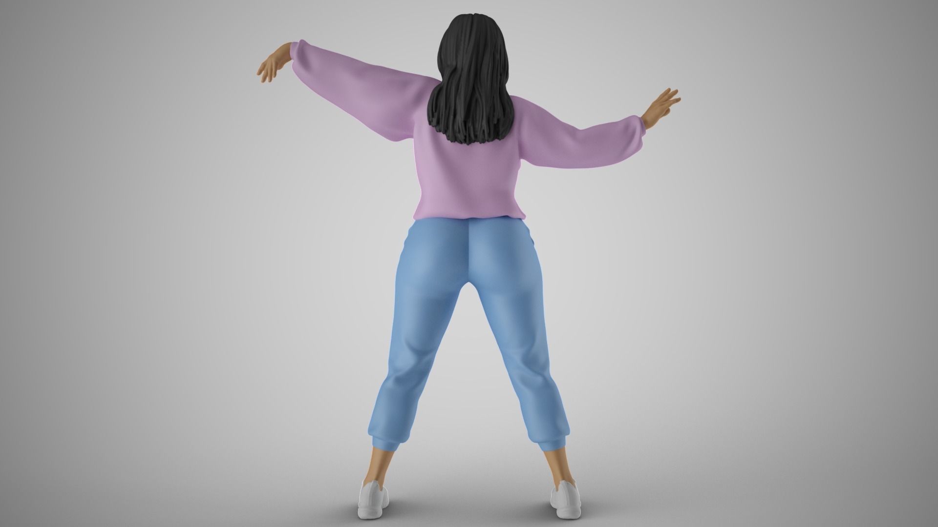 Wavemaker Girl 3D print model_7