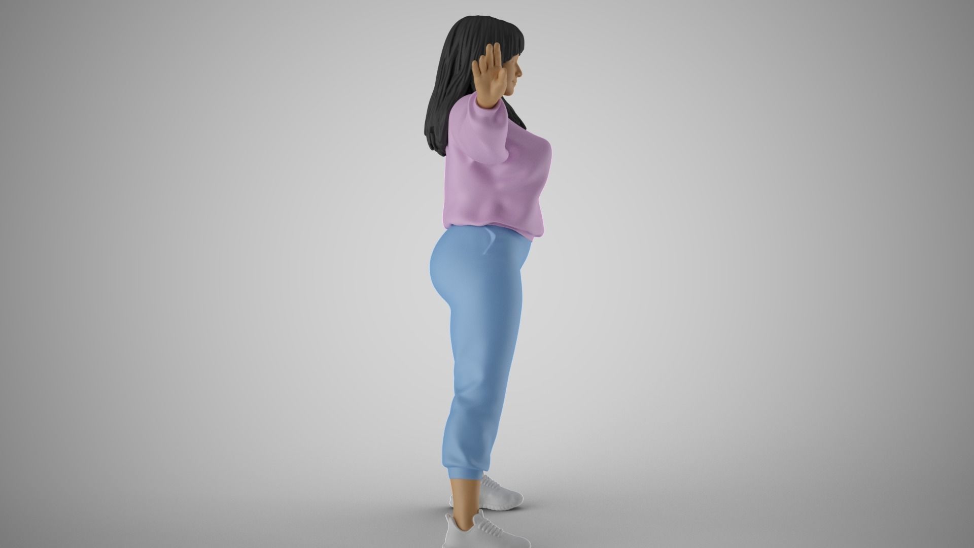 Wavemaker Girl 3D print model_5