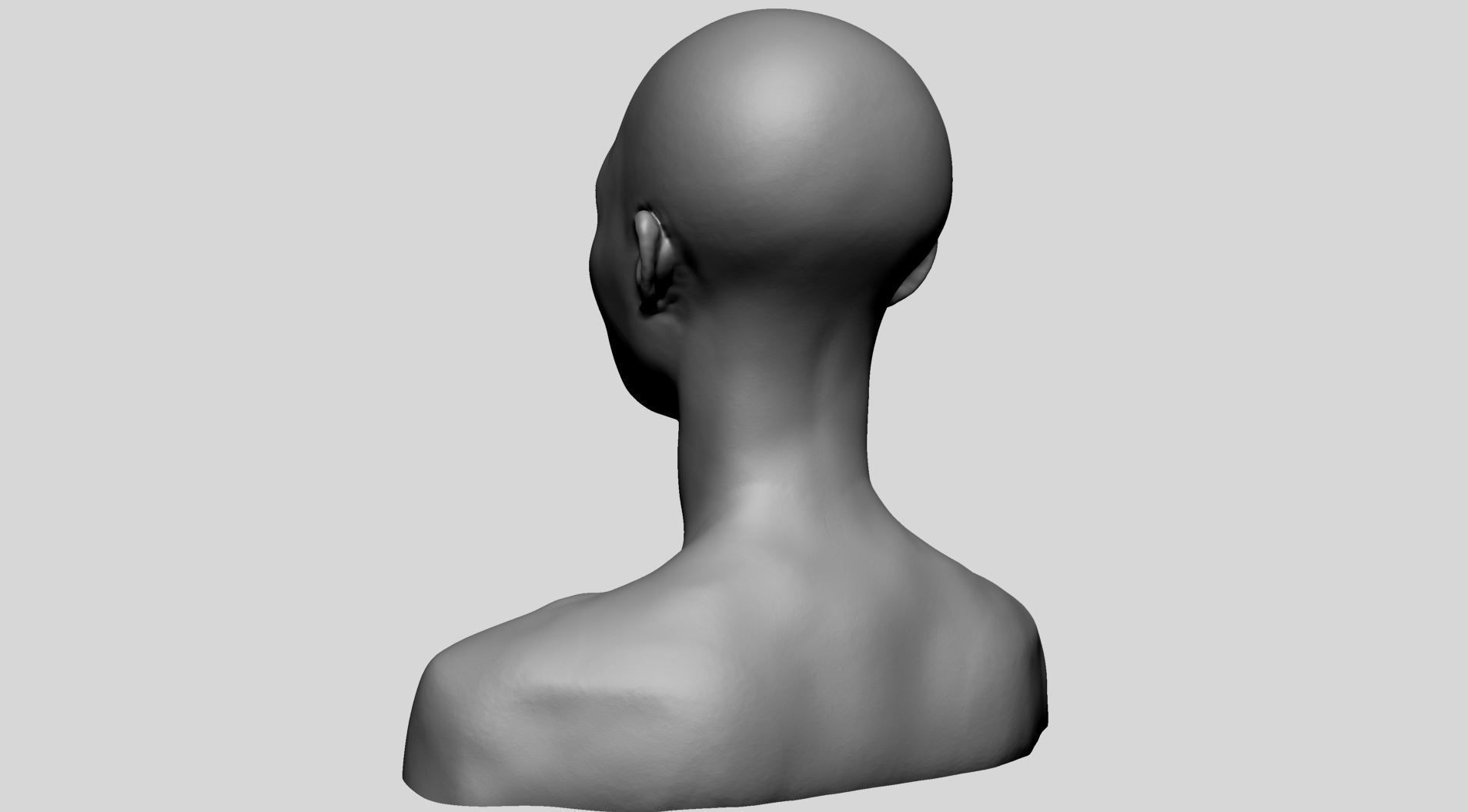 Female Head A 3D model_5