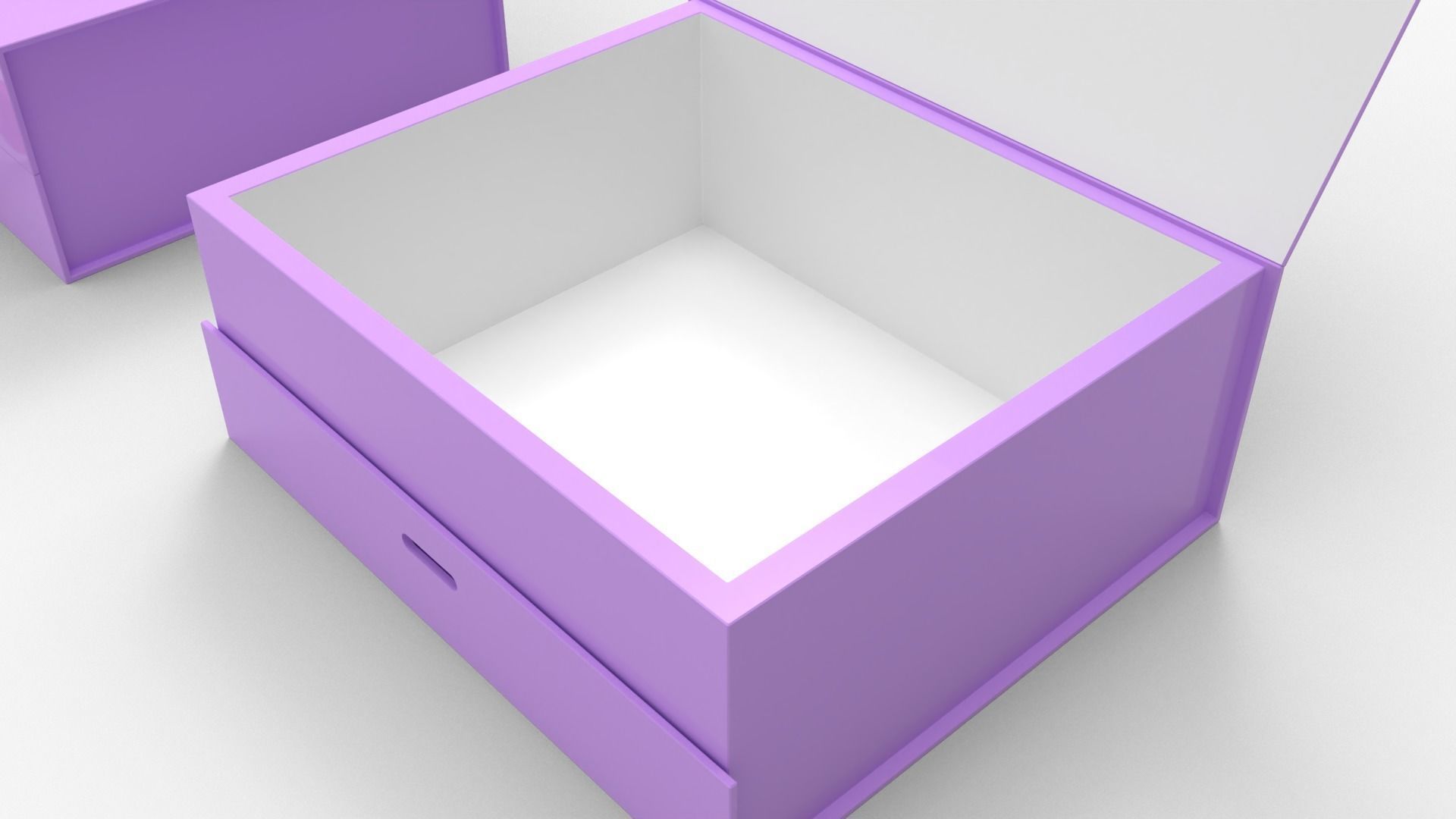 Magnetic Box with Ribbon 3D model_3