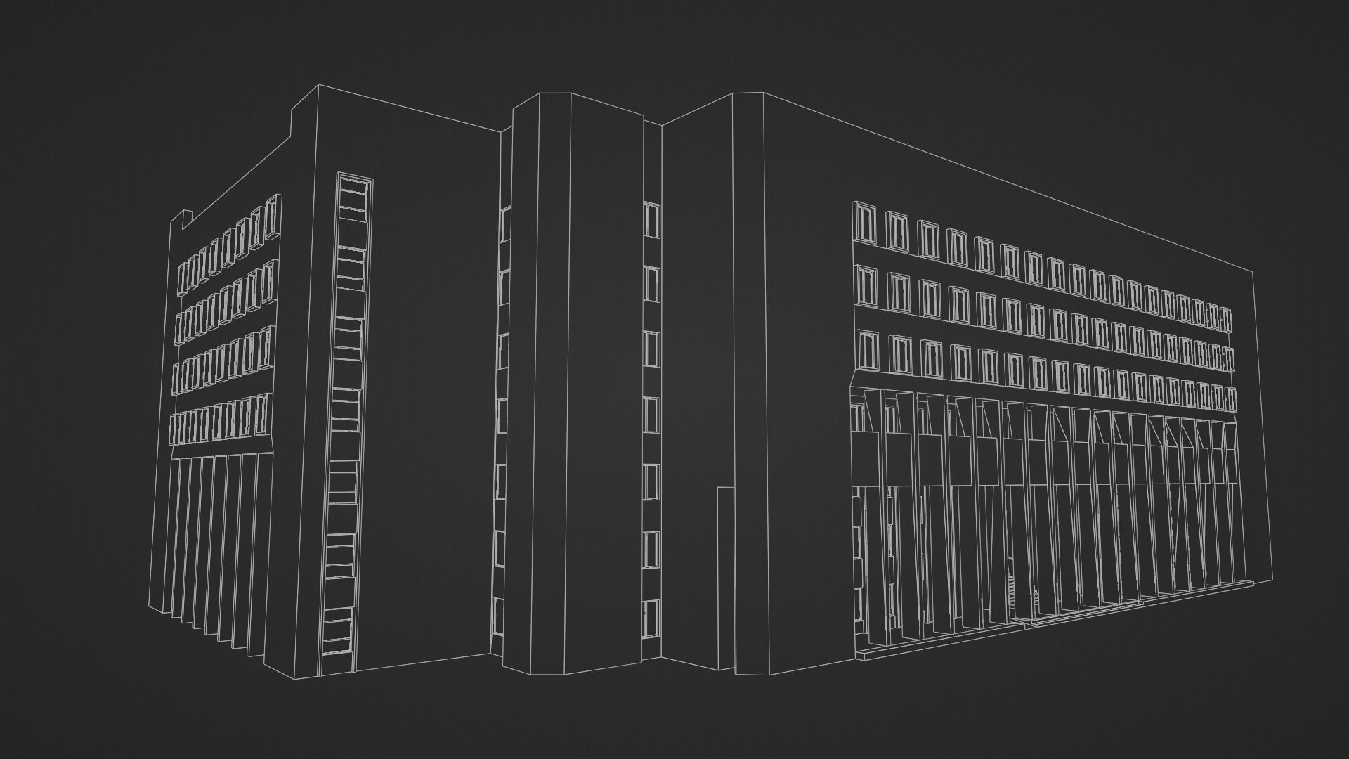 Building No1 Low-poly 3D model_14