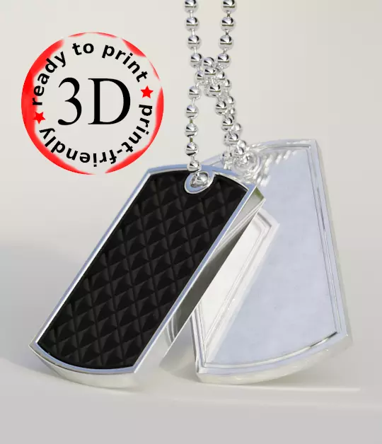 pendant dog tag bestseller 3D print model_0