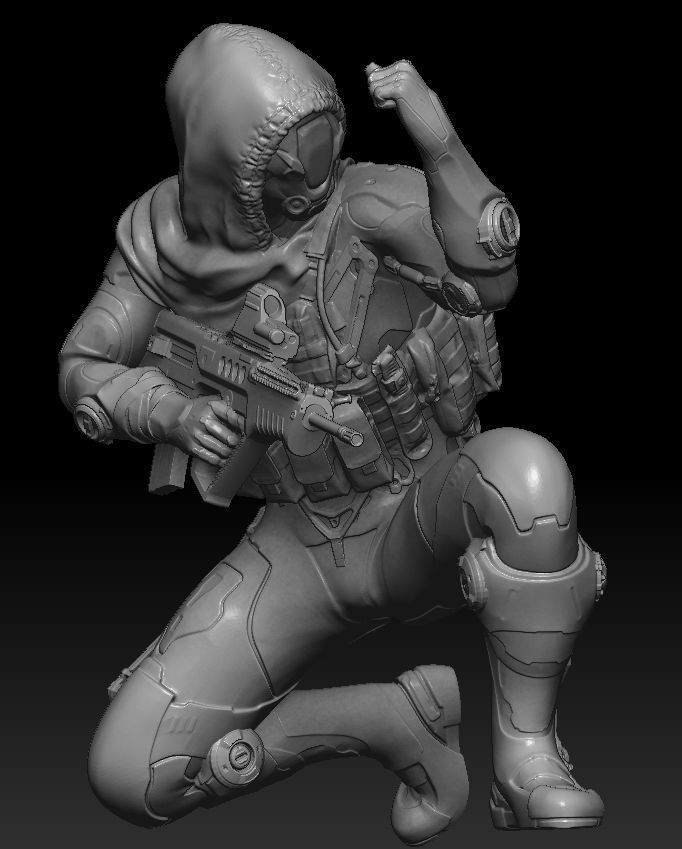 FUTURE SOLDIER Free 3D print model_1