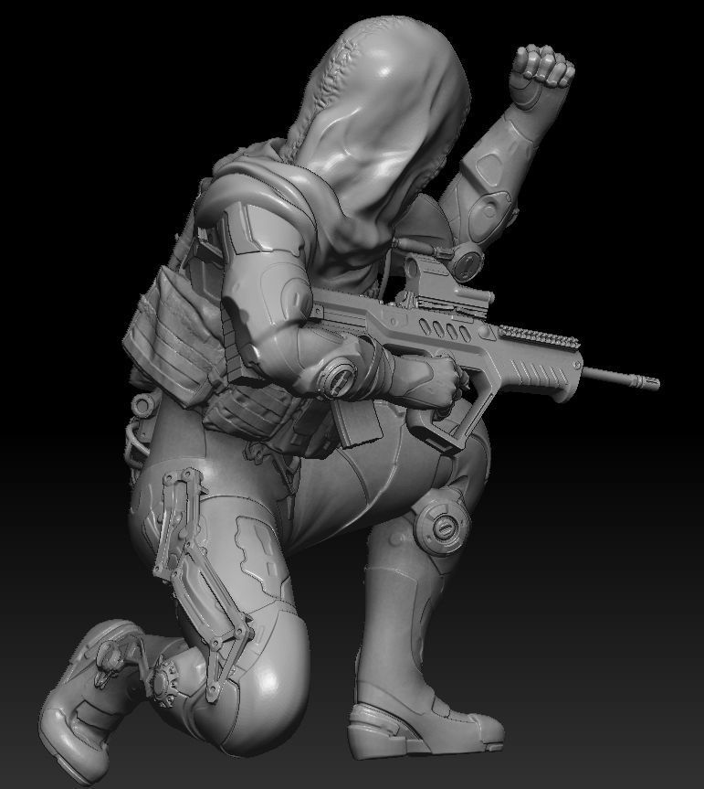 FUTURE SOLDIER Free 3D print model_3