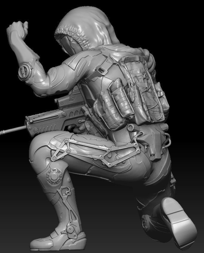 FUTURE SOLDIER Free 3D print model_2
