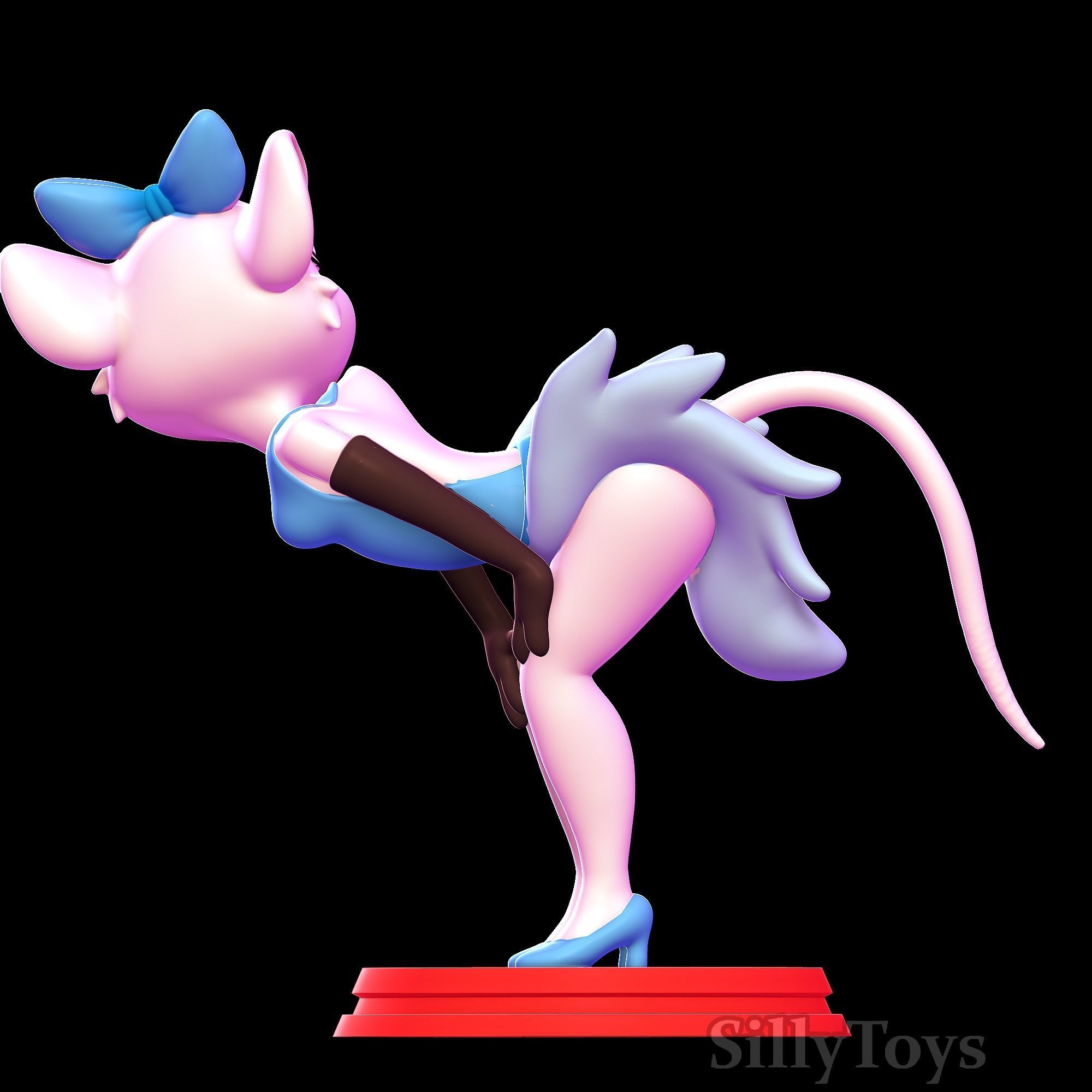 Miss Kitty Mouse - The Great Mouse Detective 3D print model_4