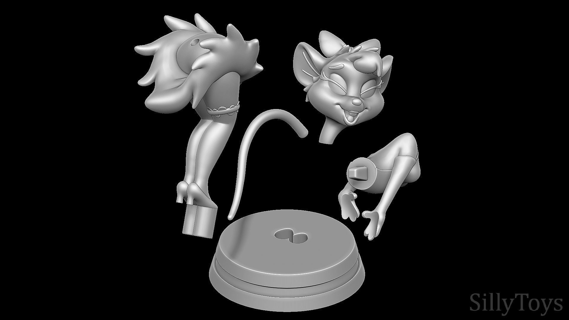 Miss Kitty Mouse - The Great Mouse Detective 3D print model_6