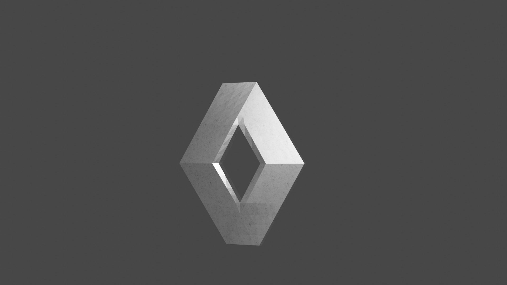 Renault 3D Logo Low-poly 3D model_6