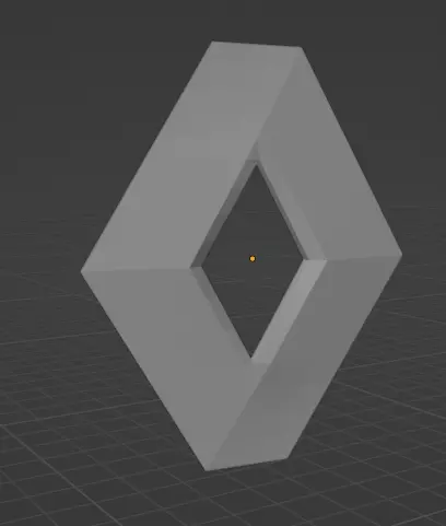 Renault 3D Logo Low-poly 3D model_0