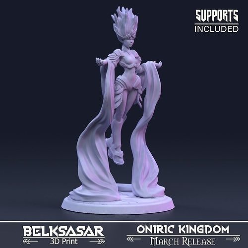 Sorcerer Servant of The Golden Flame Nude 3D print model