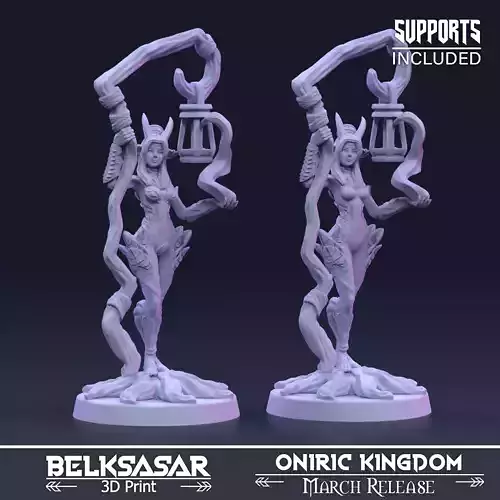 Druid Watcher of The Veil Normal and Nude 3D print model