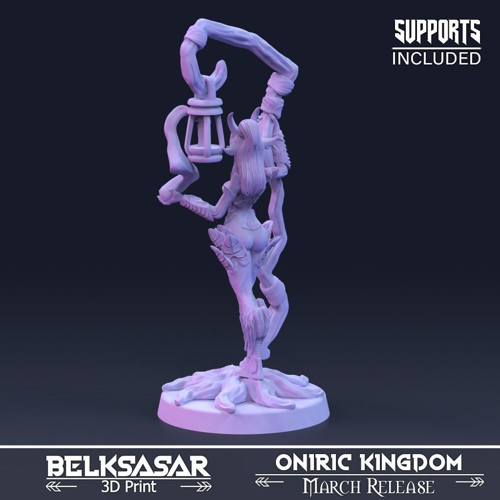 Druid Watcher of The Veil Normal and Nude 3D print model_4